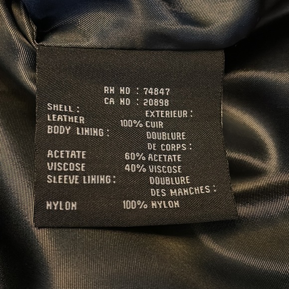 ANDREW MARC Genuine Leather Button Front Jacket